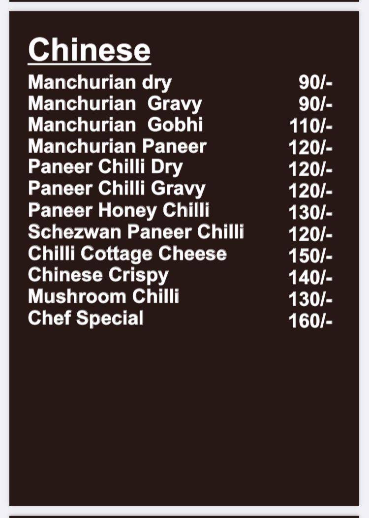 Kya khaoge? menu