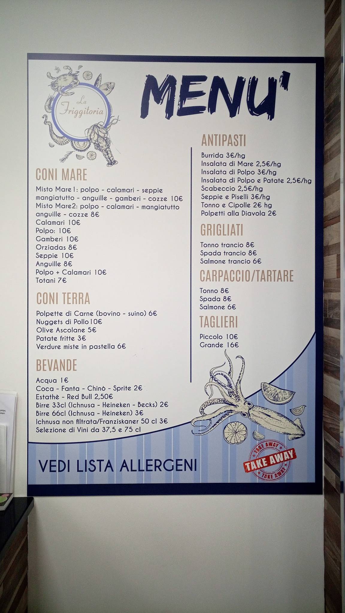 Menu di Friggitoria lo sfizio n'1 