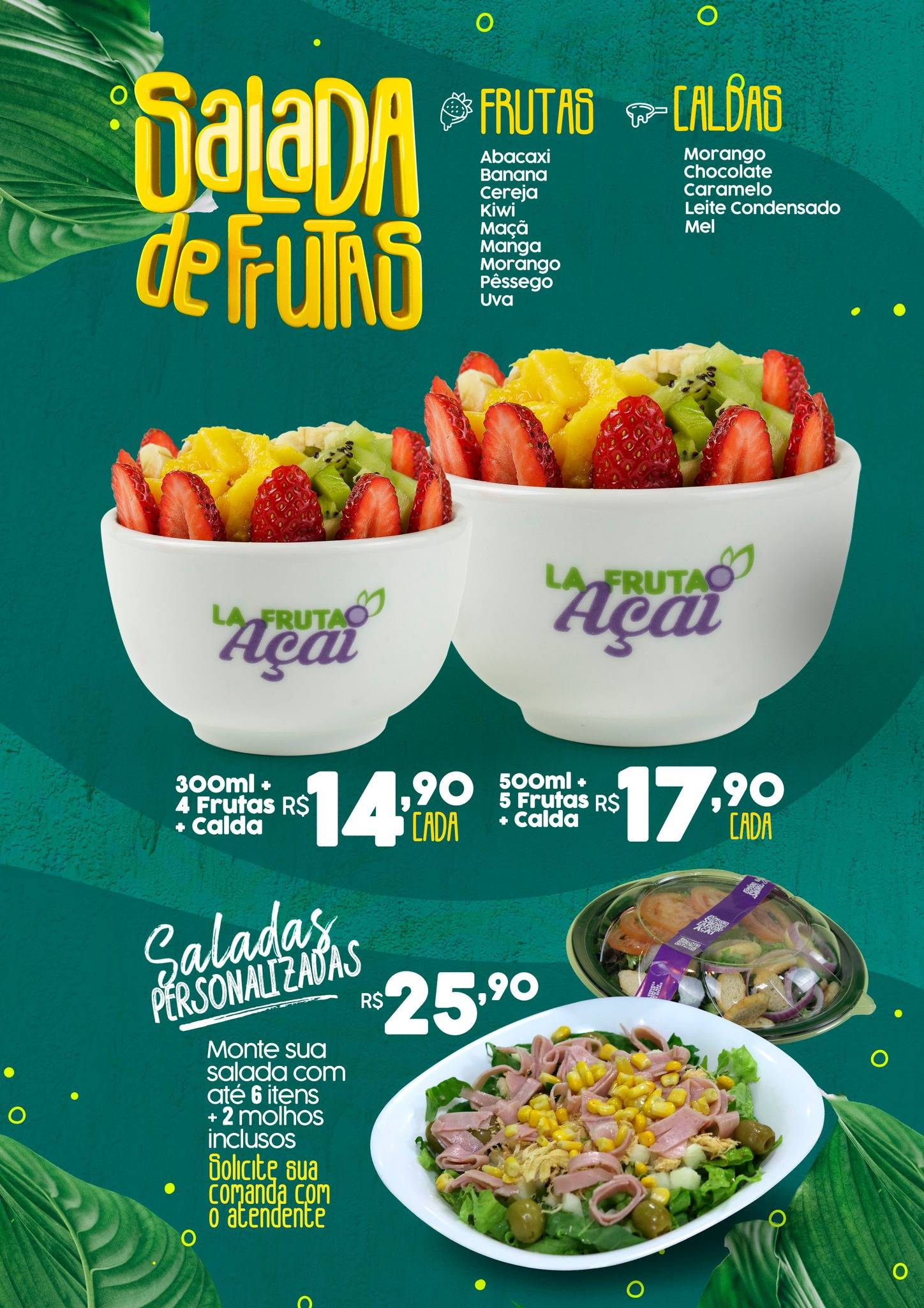 La Fruta Açaí Rio Verde cardápio