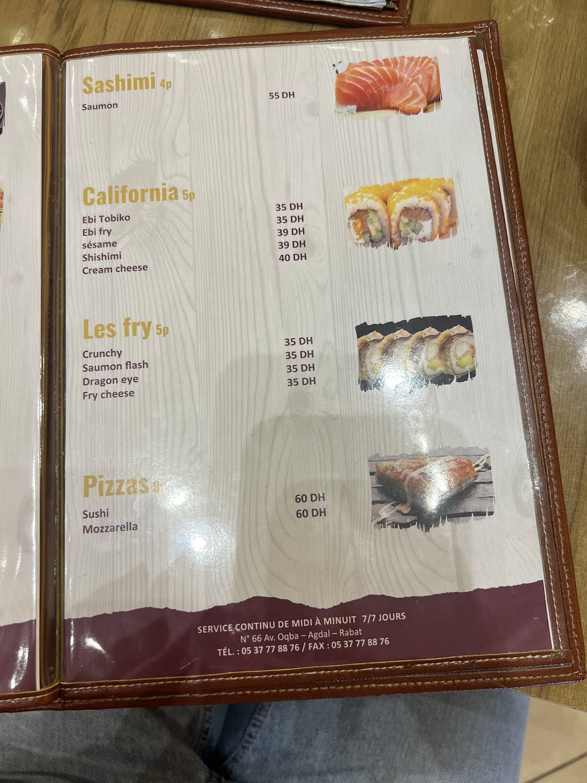 Menu de La Graille