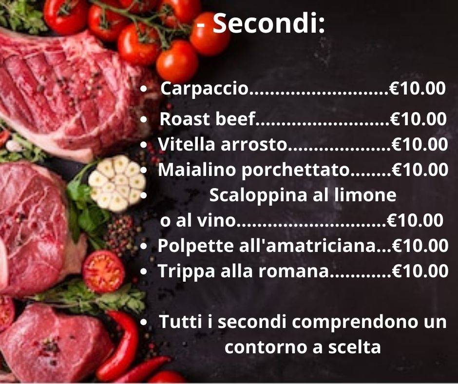 Menu di La Piccola Amatrice 
