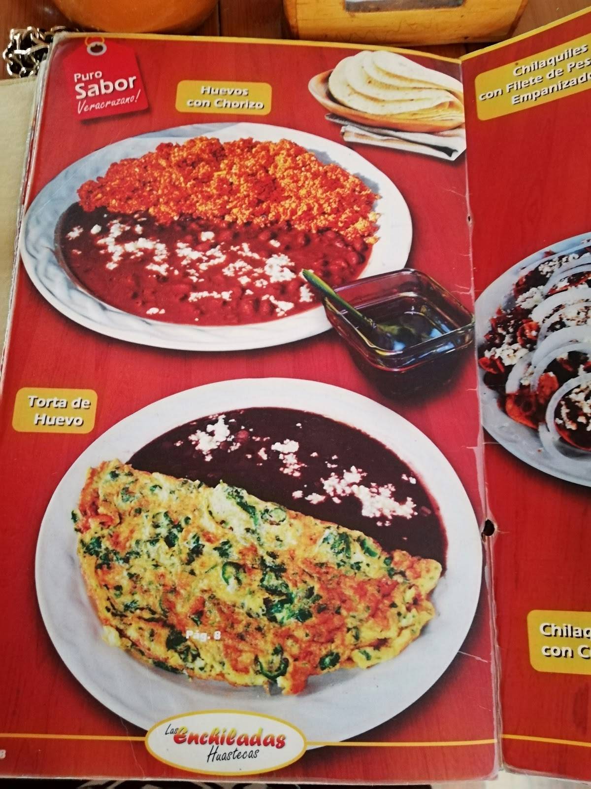 Carta del restaurante Las Enchiladas Huastecas, Chetumal, Av