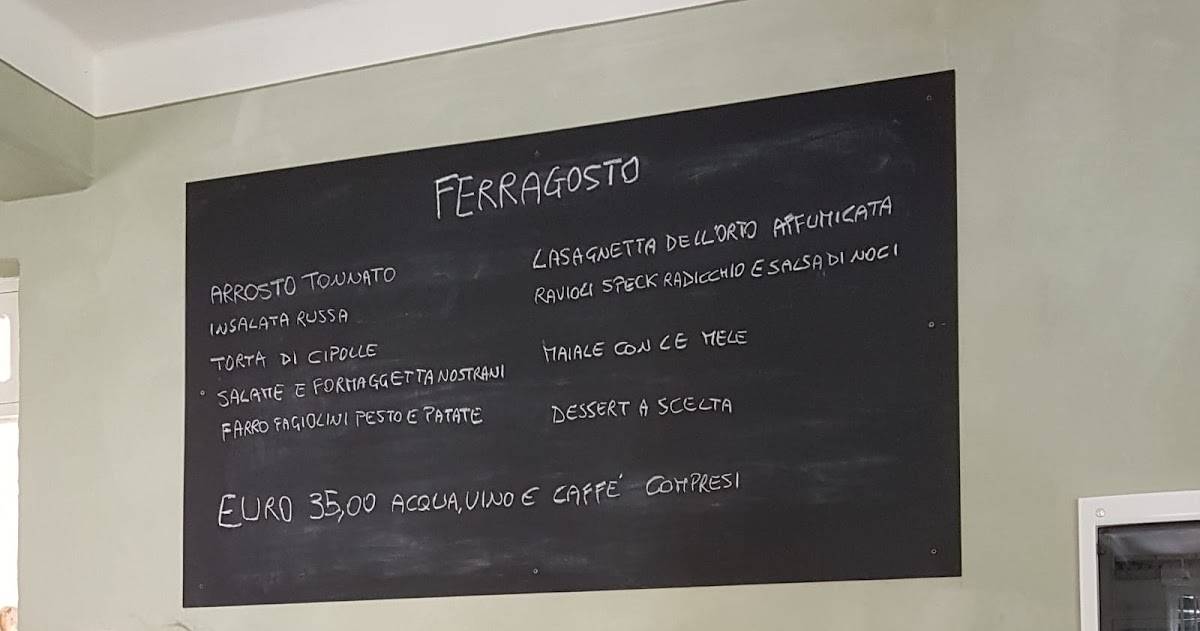 Menu di Locanda dei Giorgi 