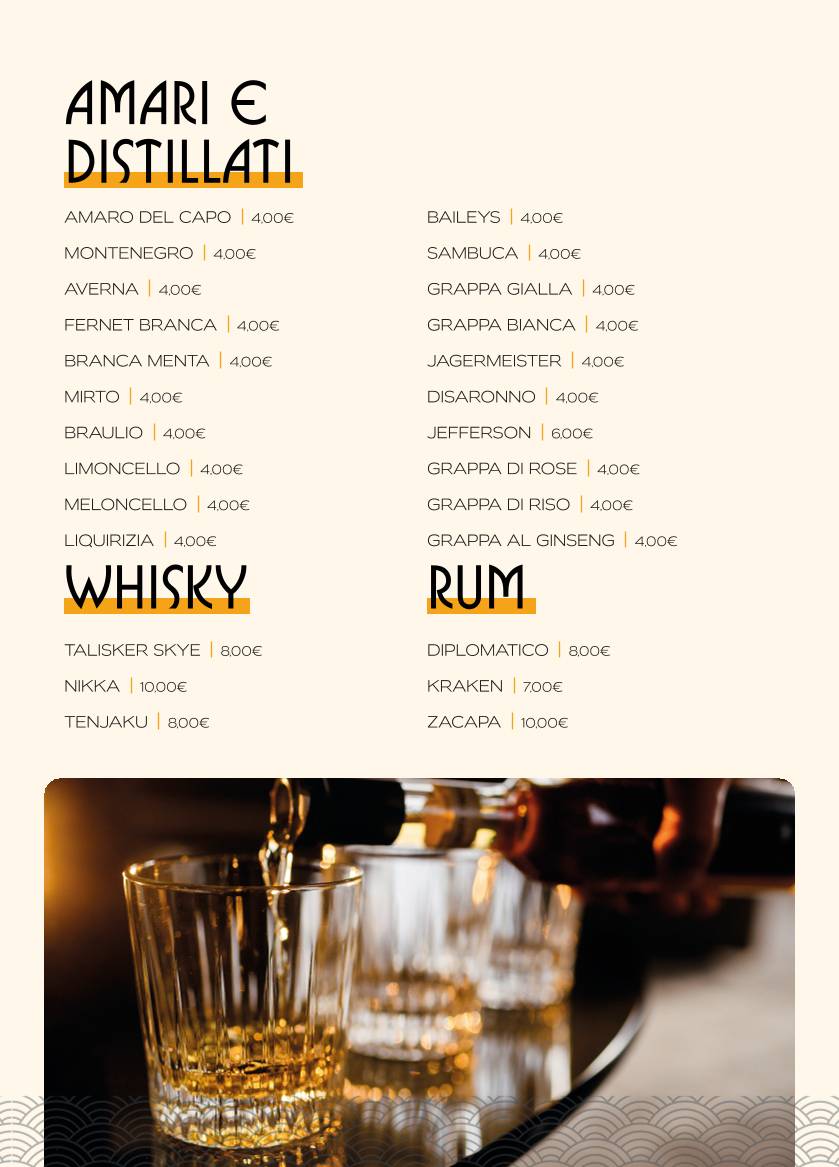 Menu di Long Sushi & Cocktails 