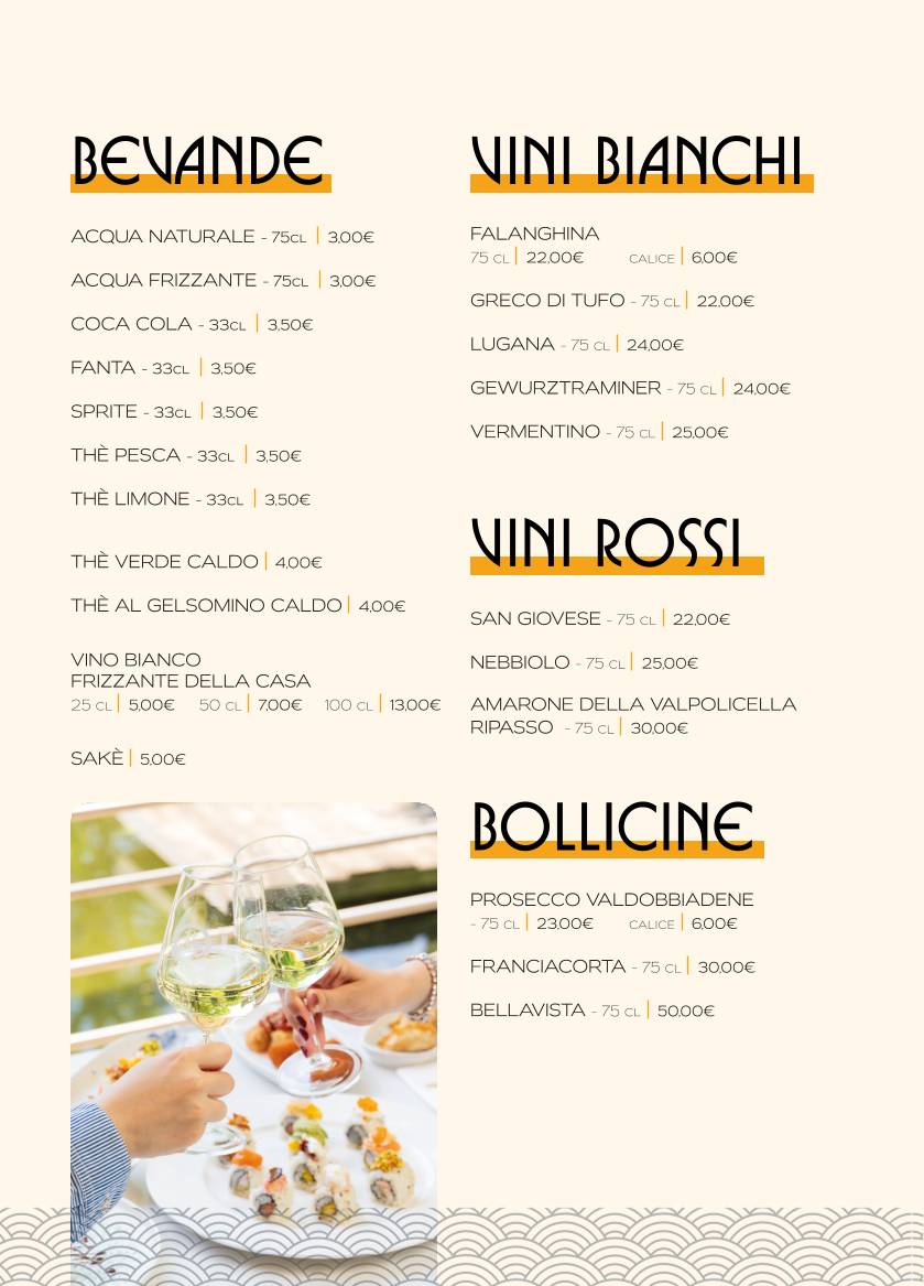 Menu di Long Sushi & Cocktails 