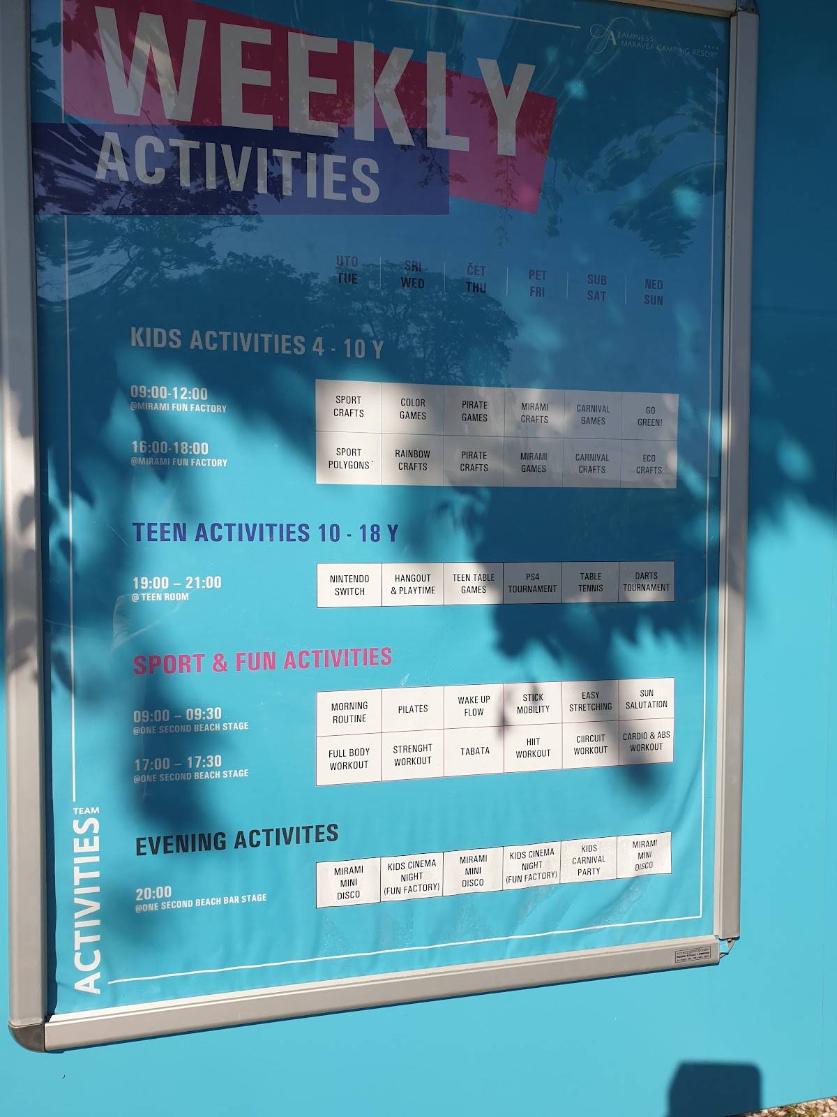 Menu de Restaurant Loop