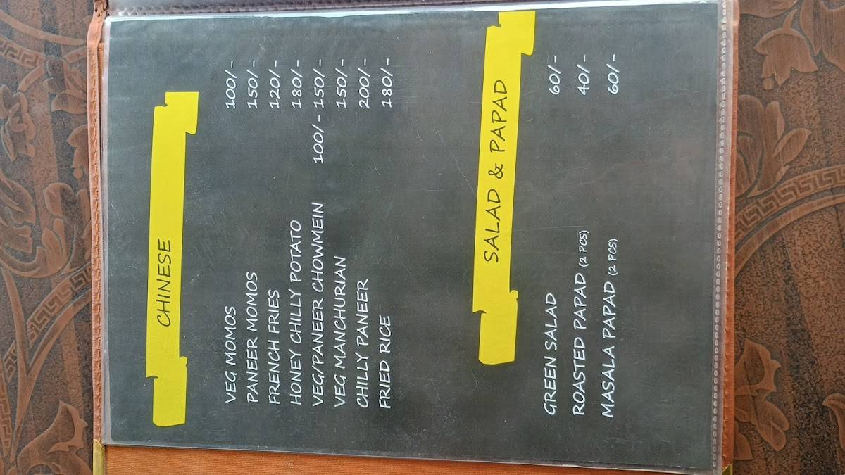 Lovely Restaurant menu