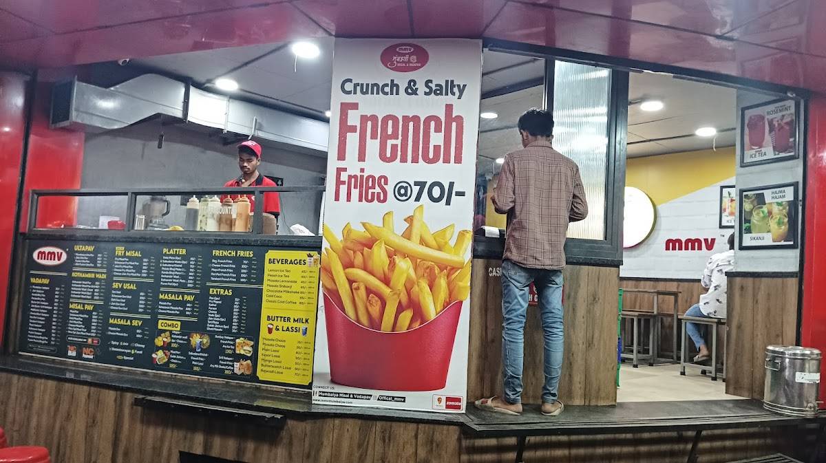 MMV Mumbaiya Misal & Vadapav Relief road menu