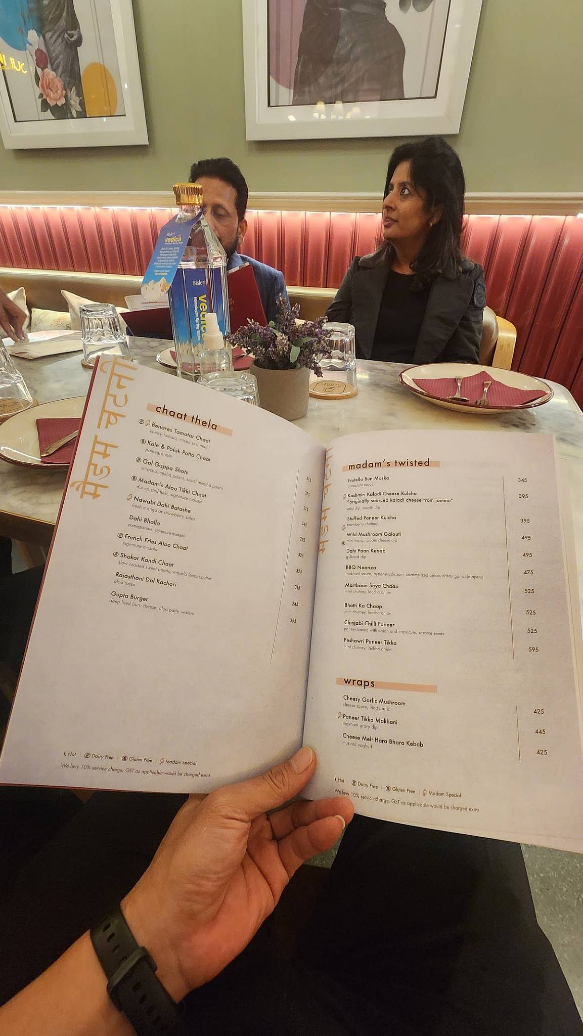 Madam Chutney menu