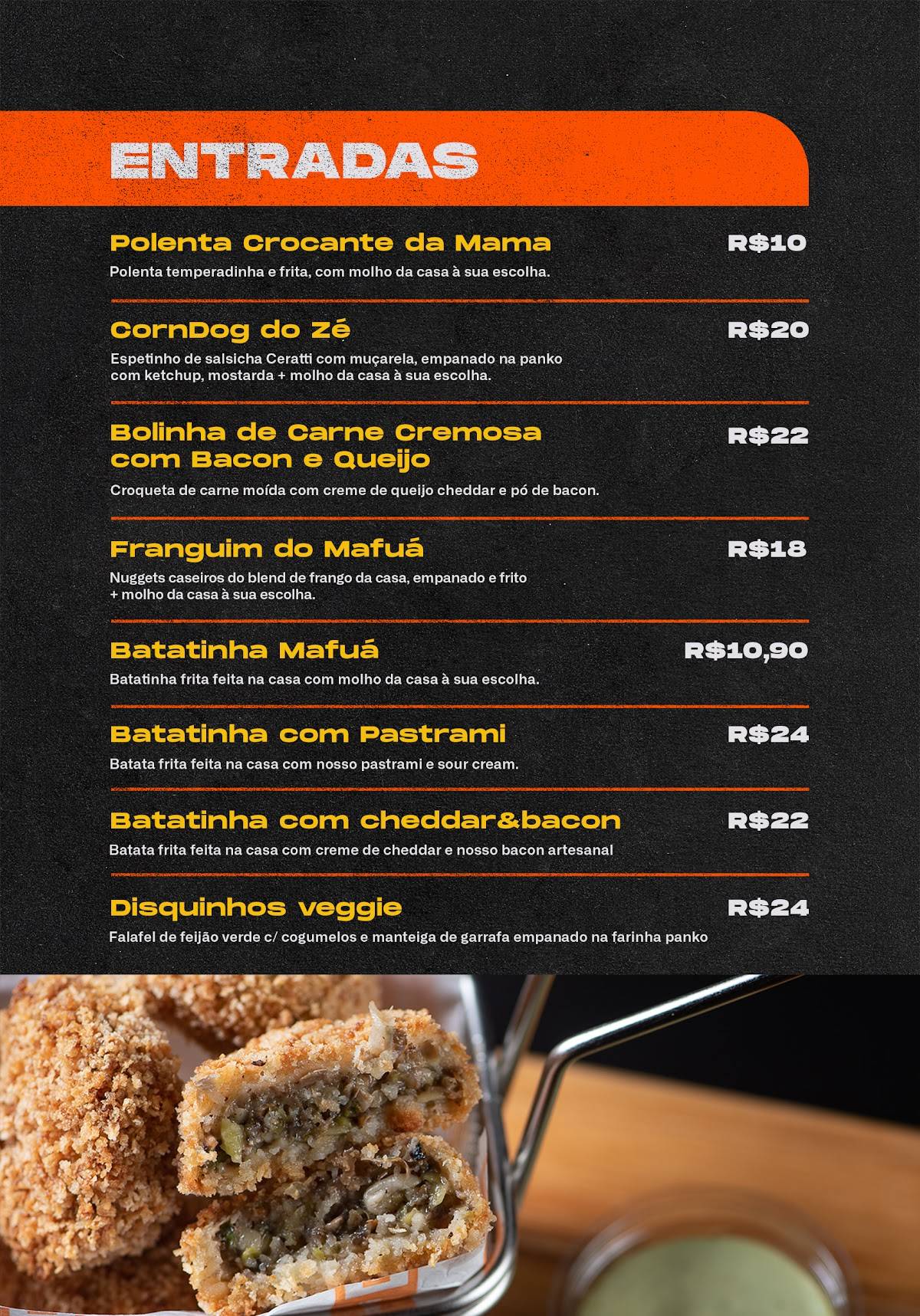 Mafuá Burger cardápio