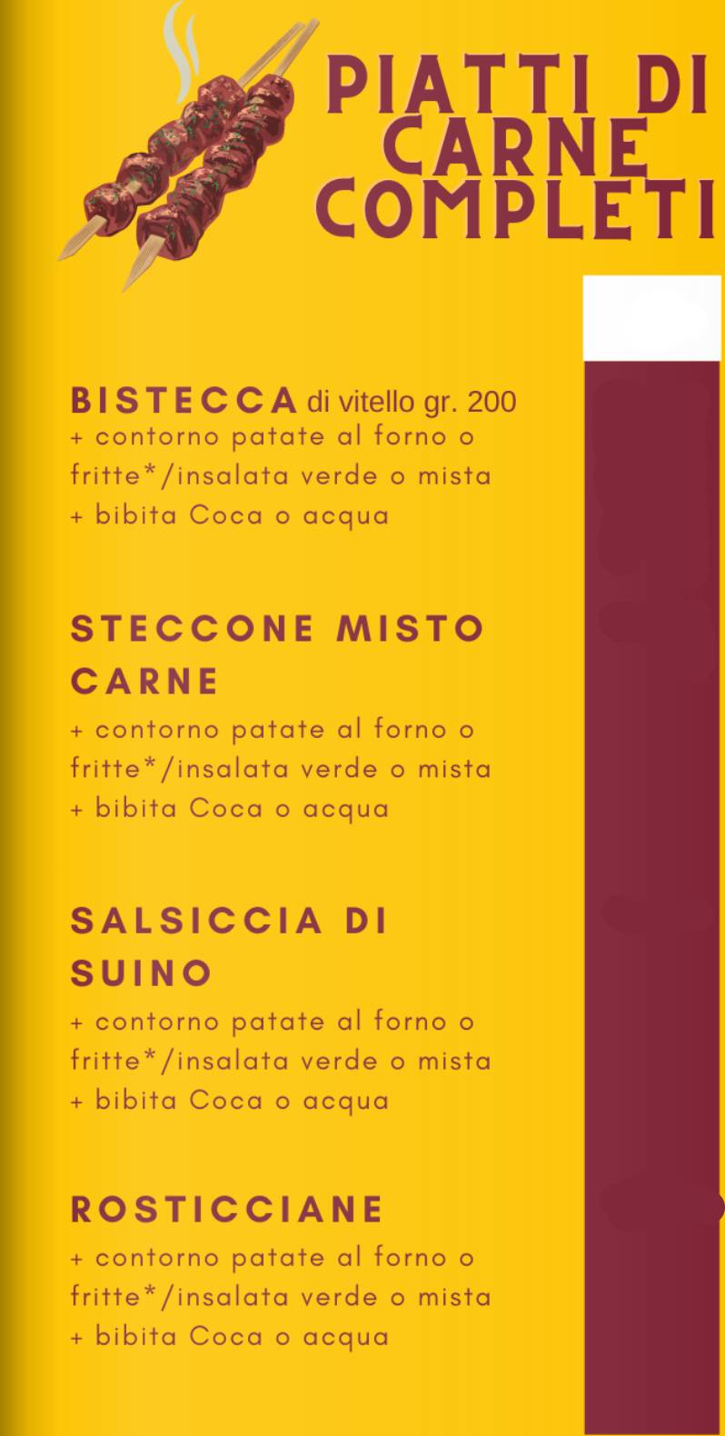 Menu di Manidas Pizzeria & Barbecue 