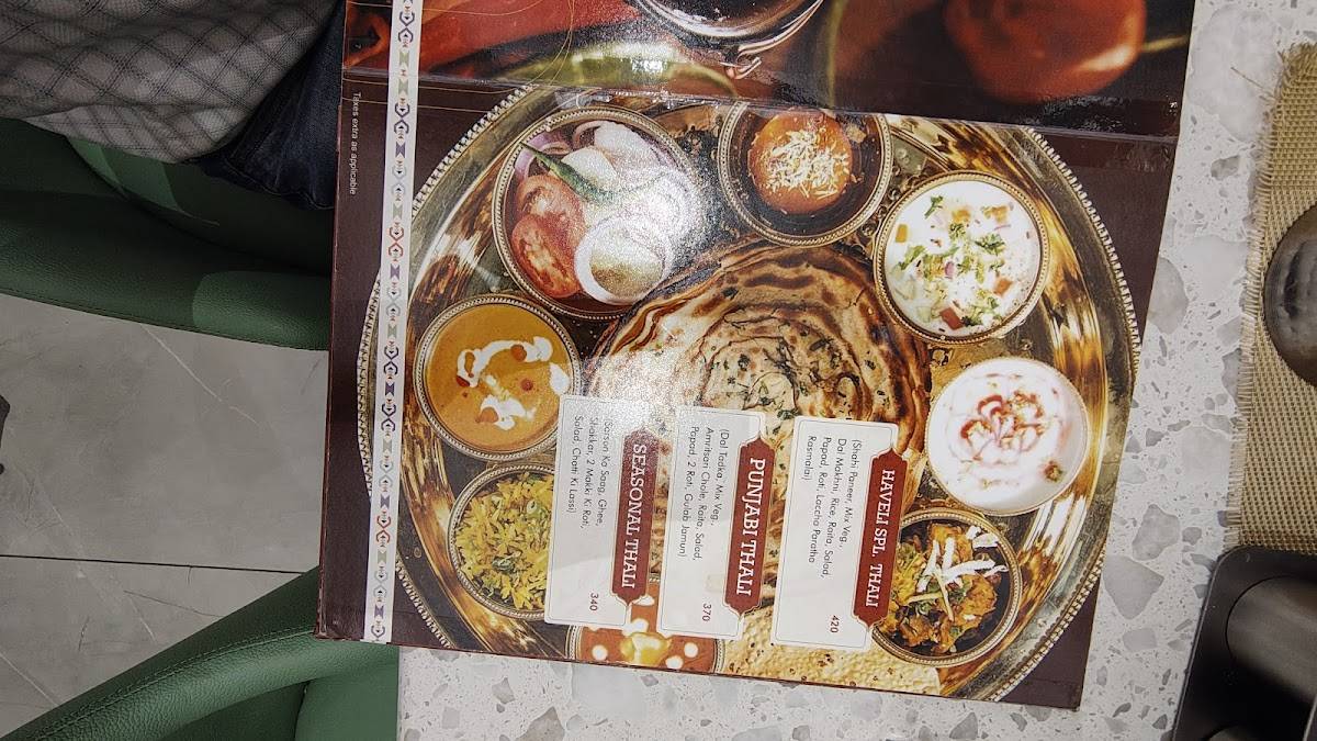 Mannat Haveli Rohtak menu