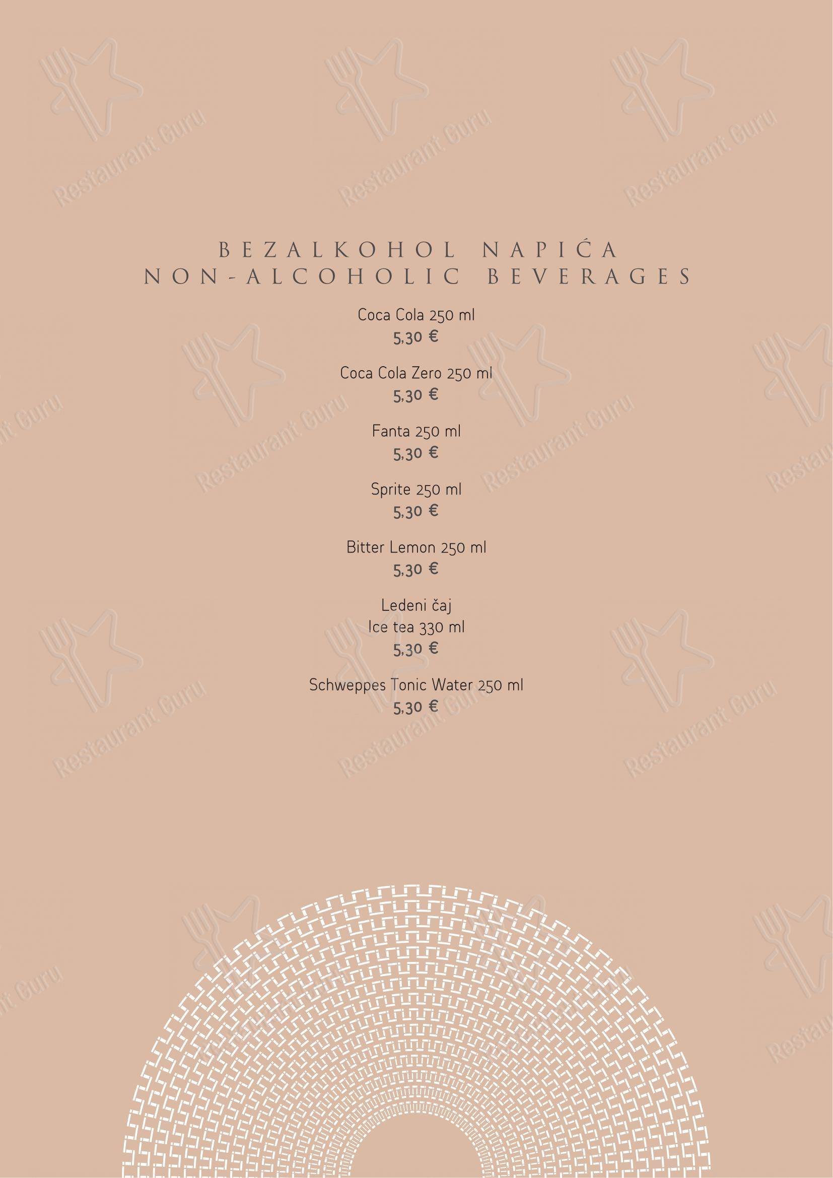 Menu di Restaurant Mediterraneo - Основное меню