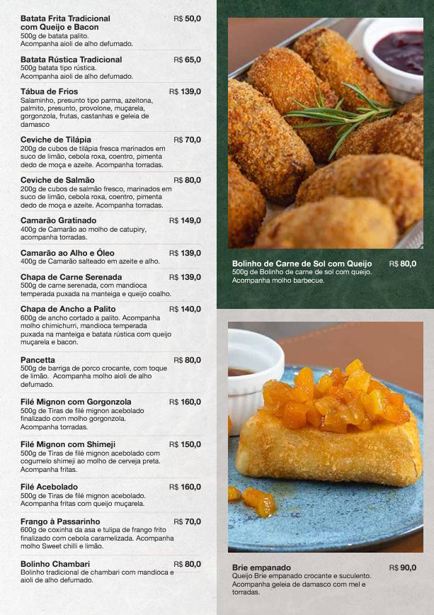 Merak Gastrobar cardápio
