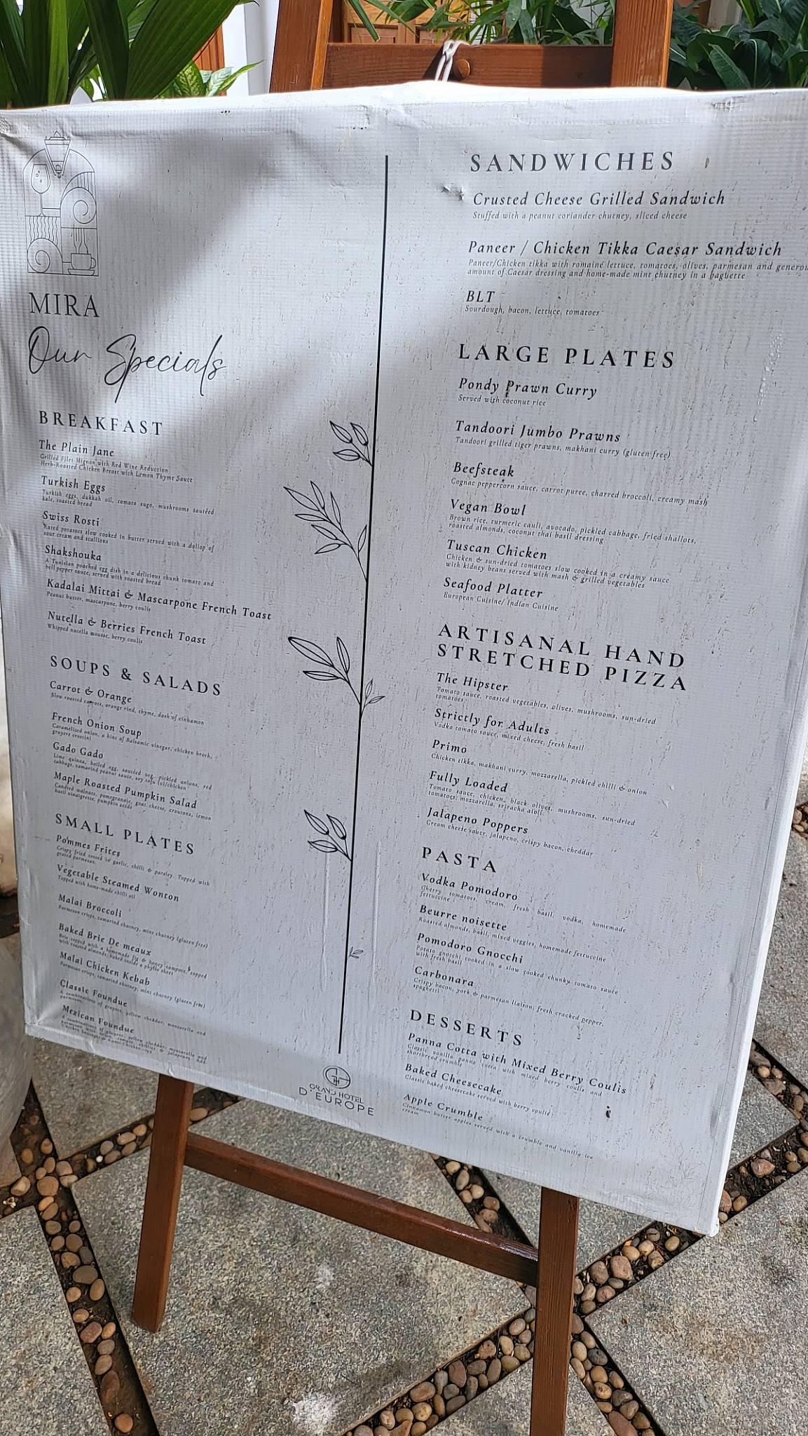Mira menu