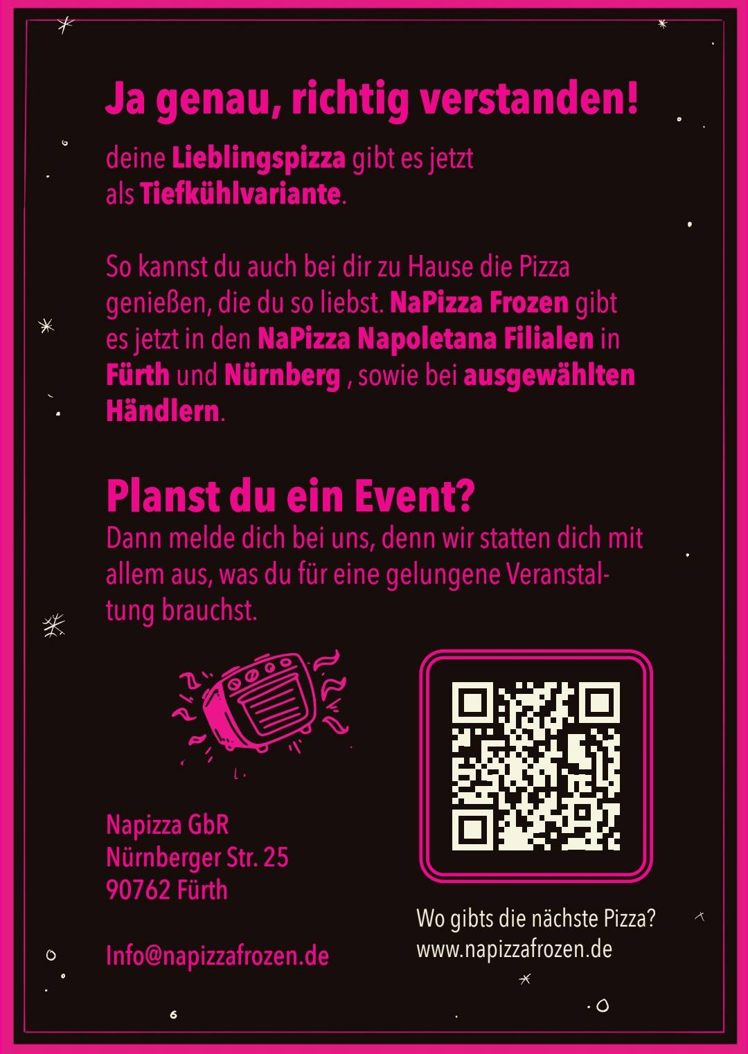 Speisekarte von NAPIZZA NÜRNBERG, Nürnberg