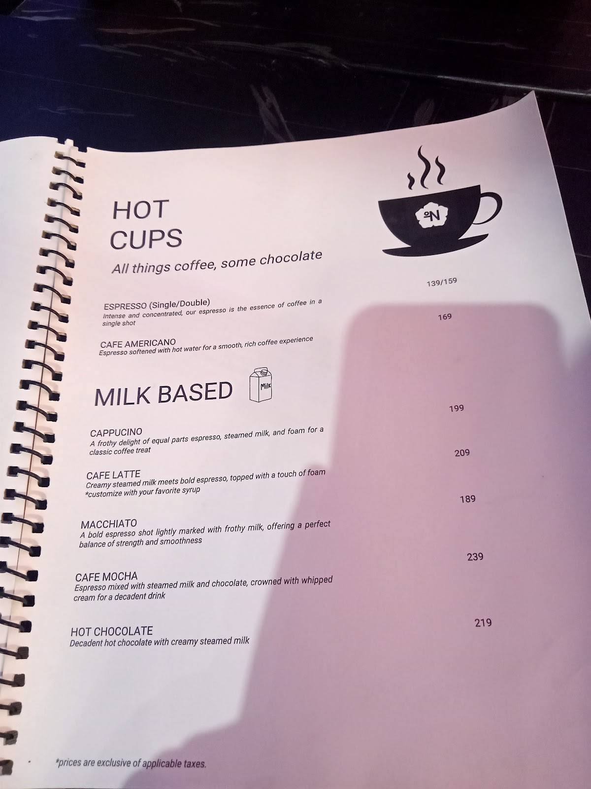 NARU menu