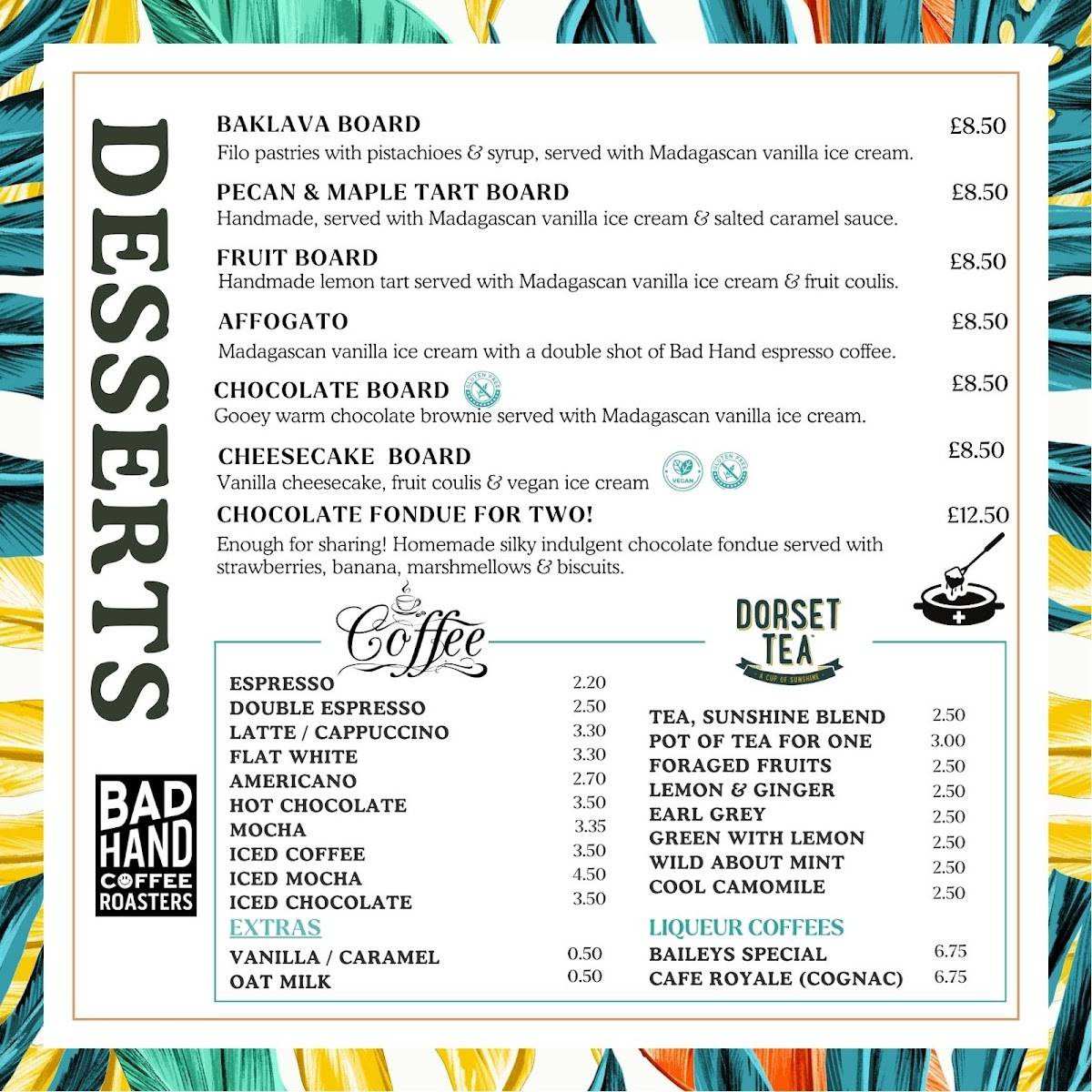 Menu At Olive Oak Verwood Menu at olive oak verwood