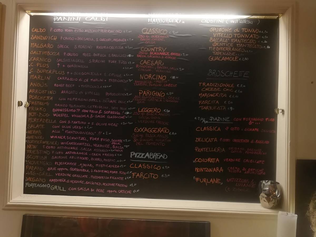 Menu di Osteria e Cucina 