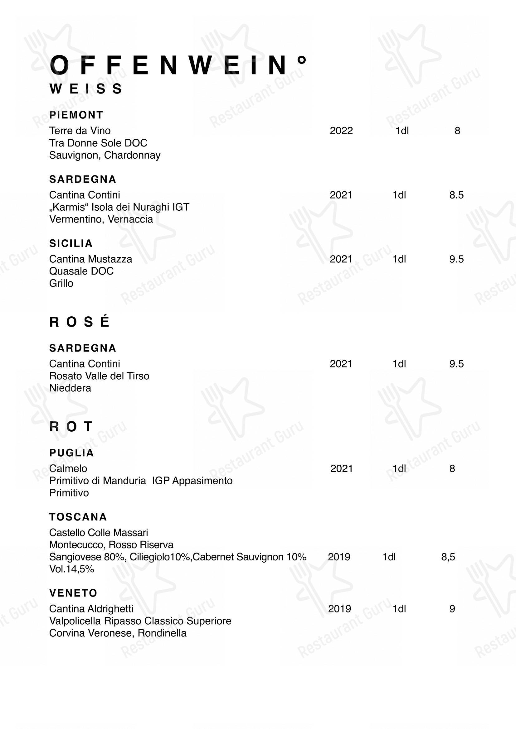 Menu di Restaurant Oxen - Крафт меню