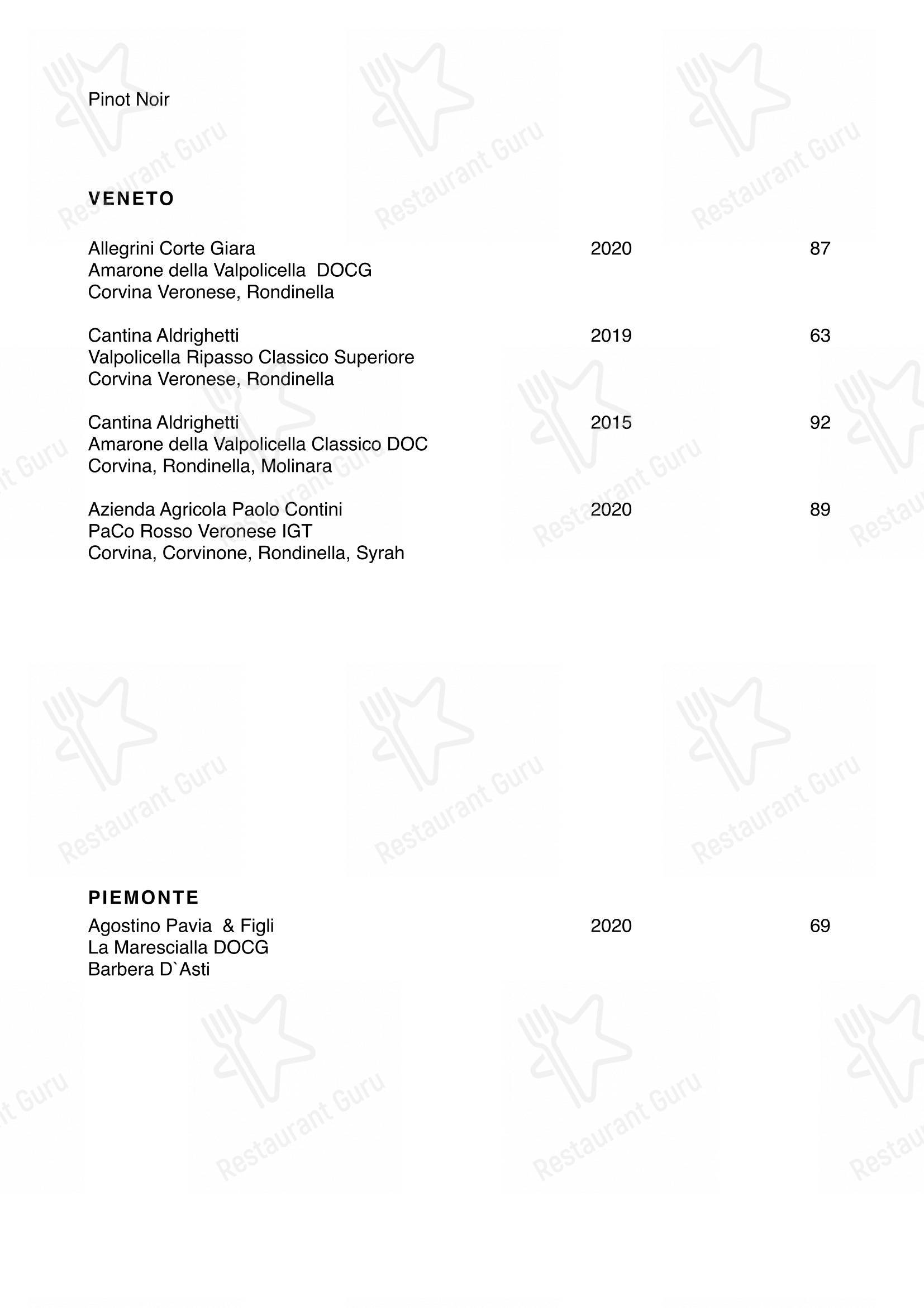 Menu di Restaurant Oxen - pasti e bevande