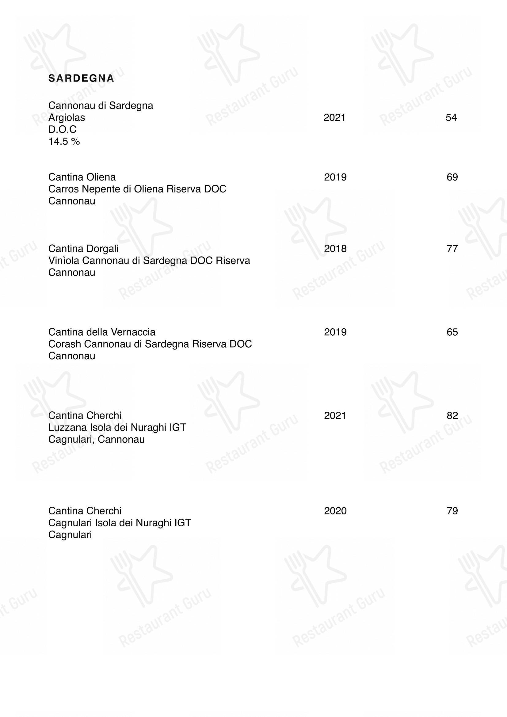 Menu di Restaurant Oxen - 菜单