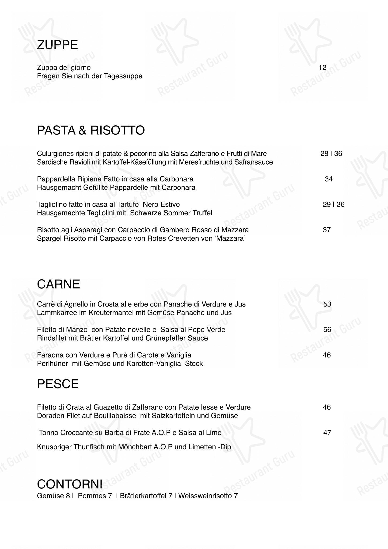 Lunch Menu per Restaurant Oxen in Wetzikon