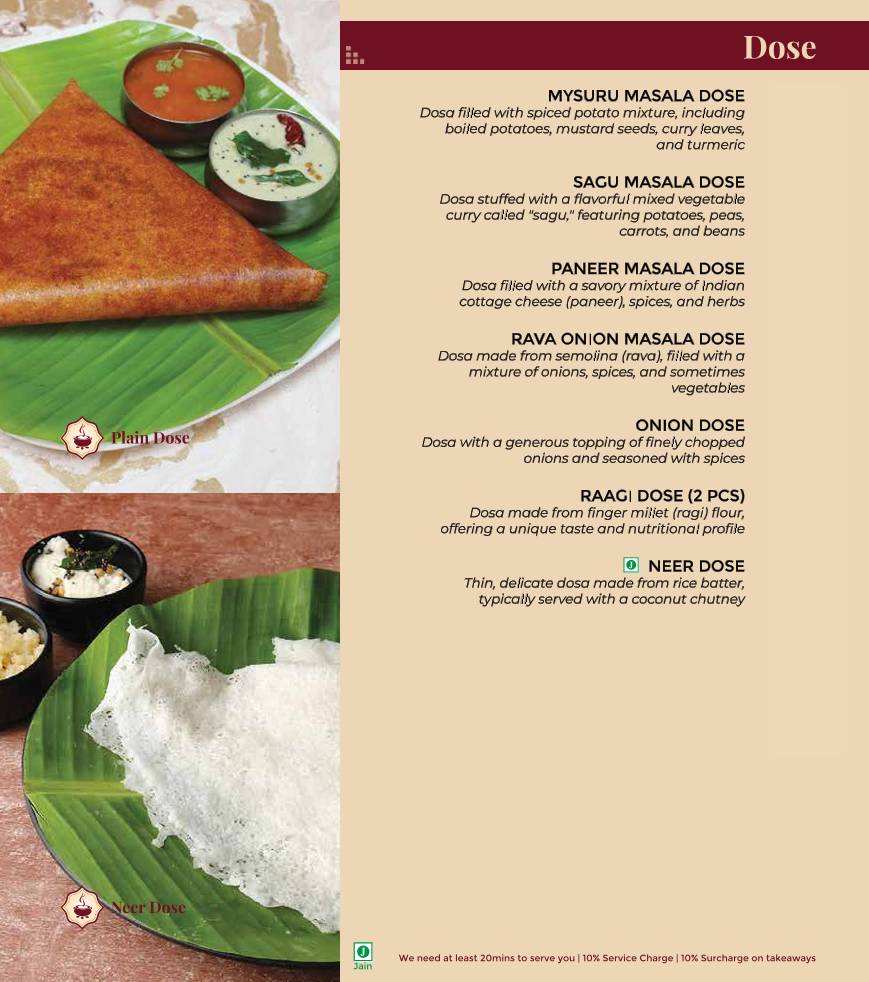 Paakashala @ MG Road Veg Restaurant in MG Road menu