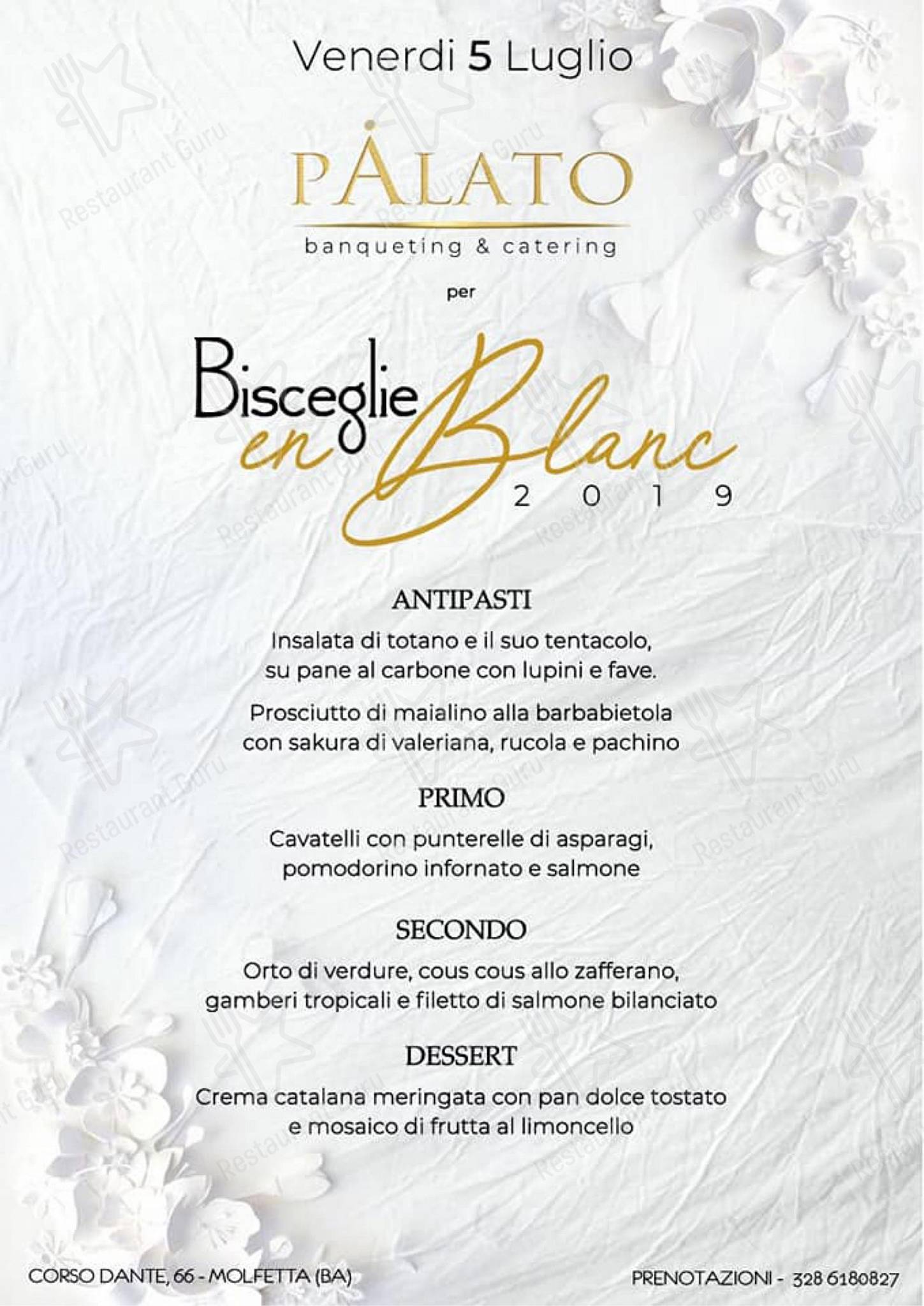 Menu bar per Pàlato Café & Bistrot ristorante