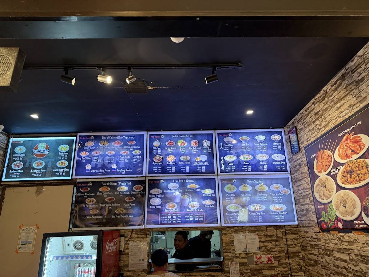 Pan Asian Hut menu