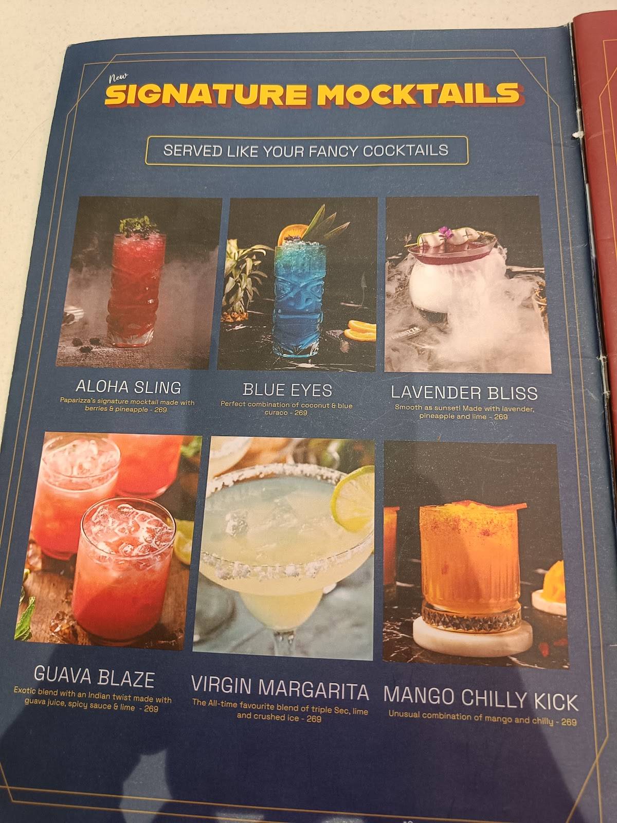 Paparizza - Pizzeria & Bar menu