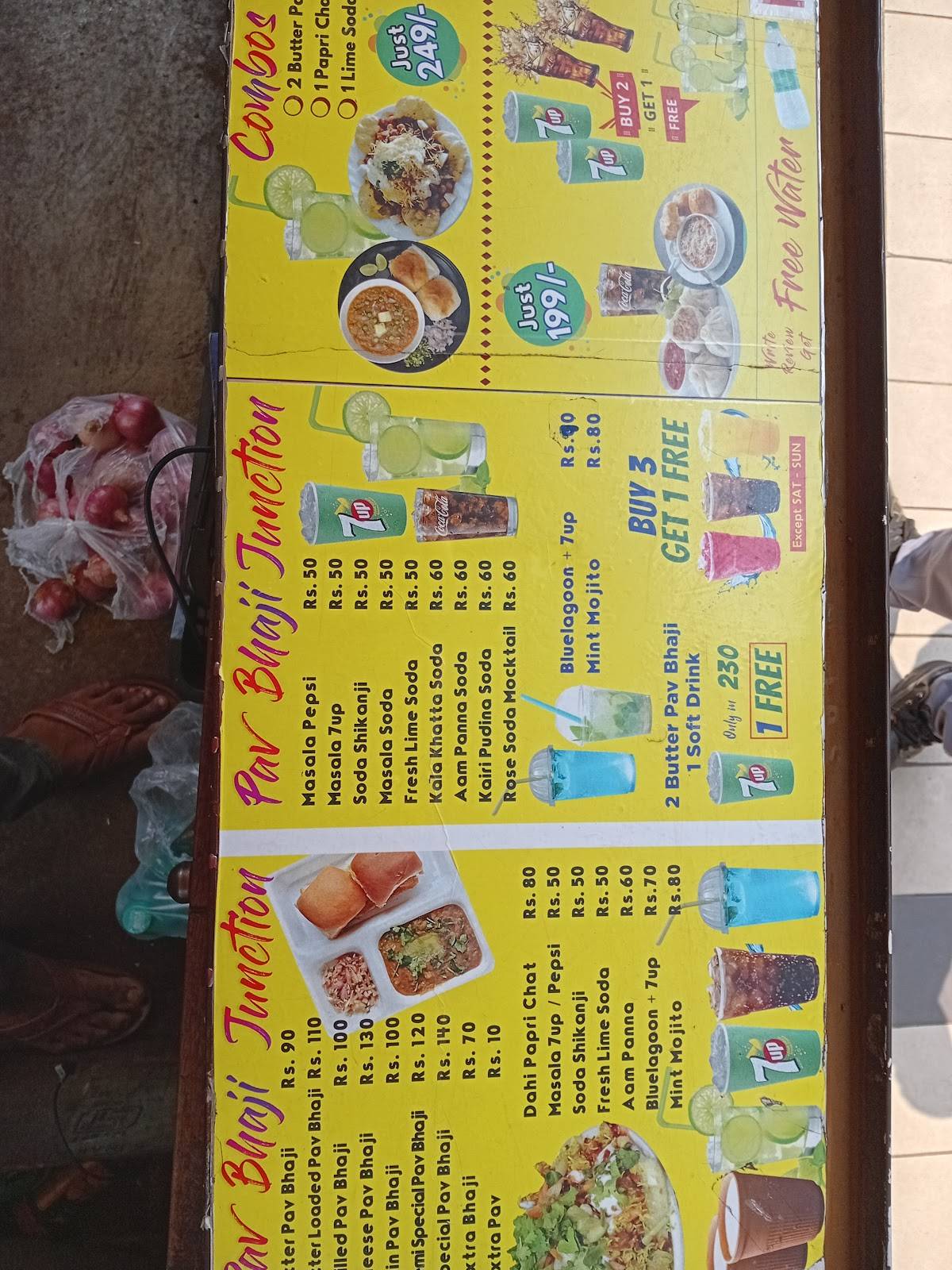 Pav Bhaji Junction menu