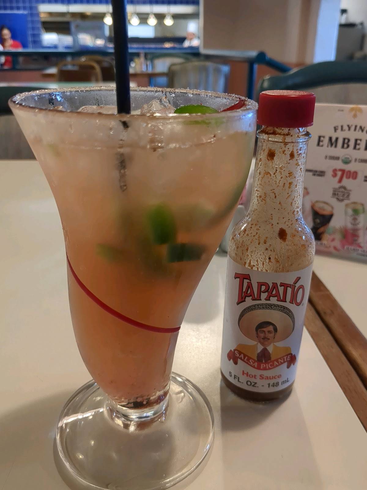 Menu at Pepper Garcia's restaurant, Santa Maria