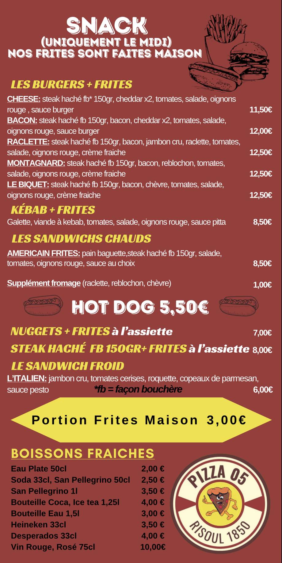 Menu de Pizza 05