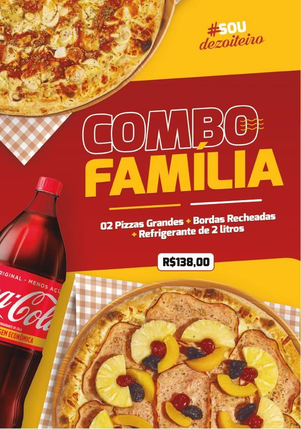 Pizzaria do Dezoito - Pizzaria Delivery em Araxá cardápio