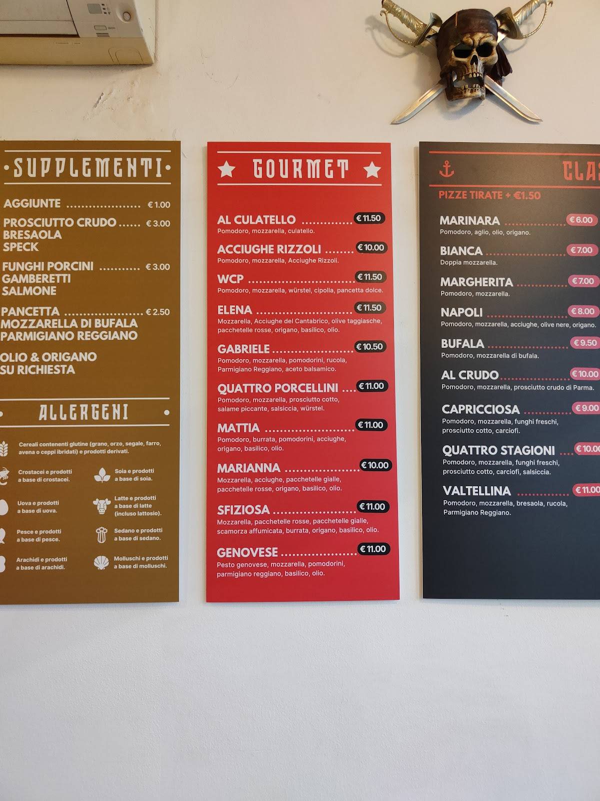 Menu di Pizzeria Dal Pirata 