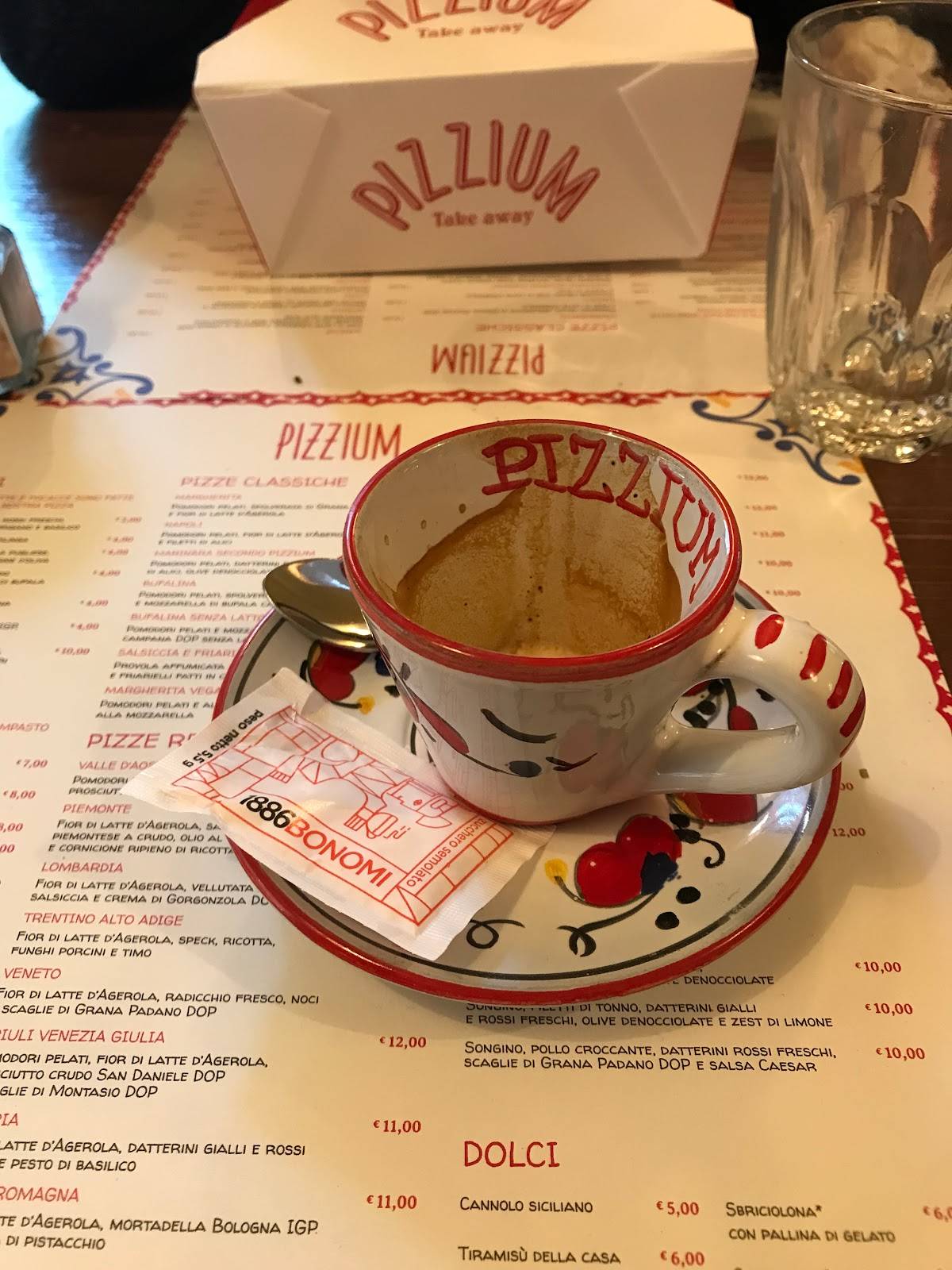 Menu di Pizzium - La Spezia 