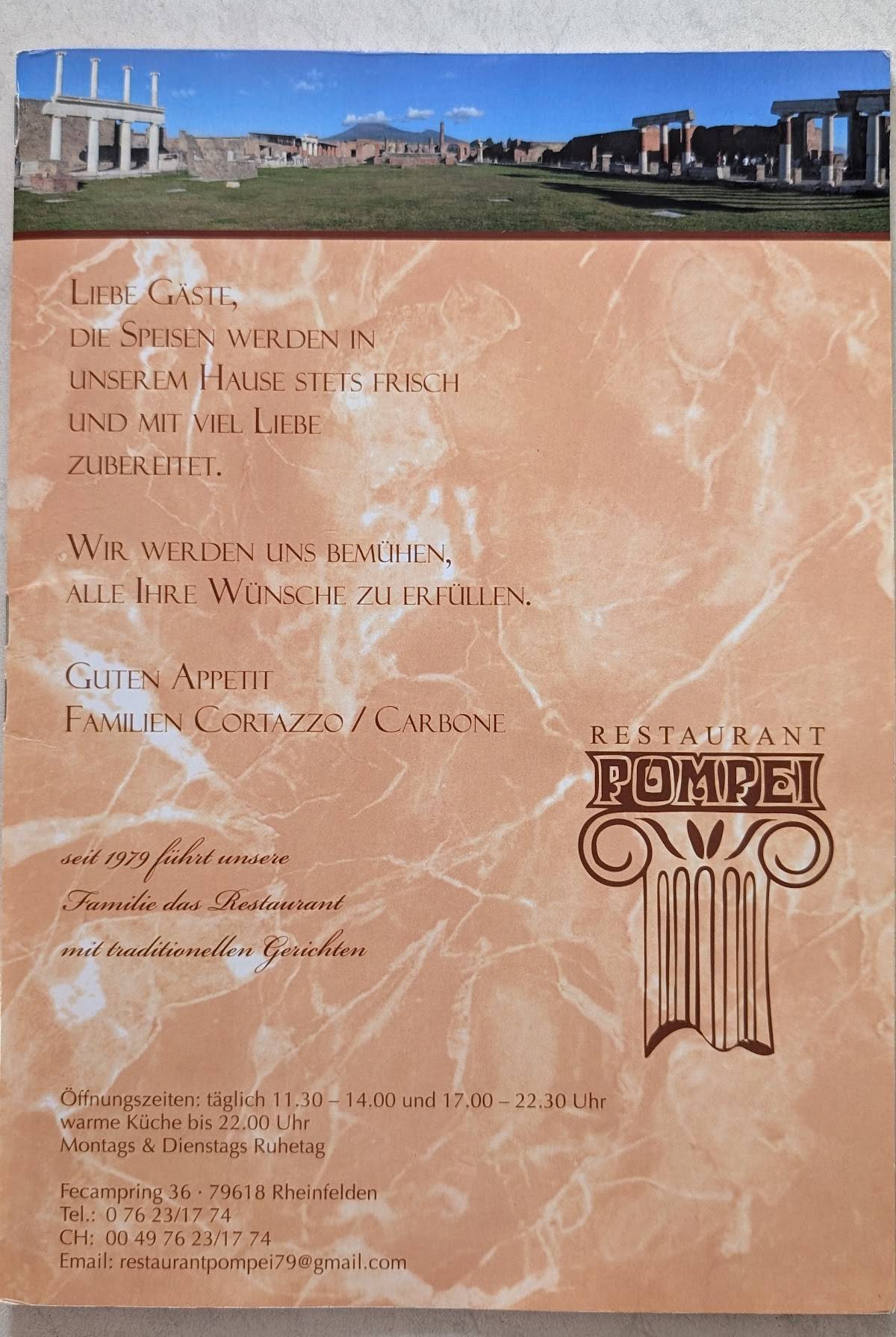 Menu de Pompei