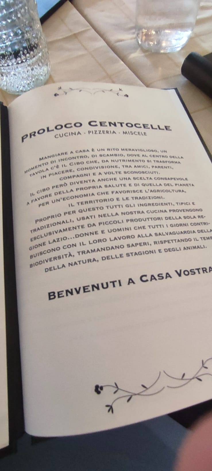 Menu di Prolocodol Centocelle 