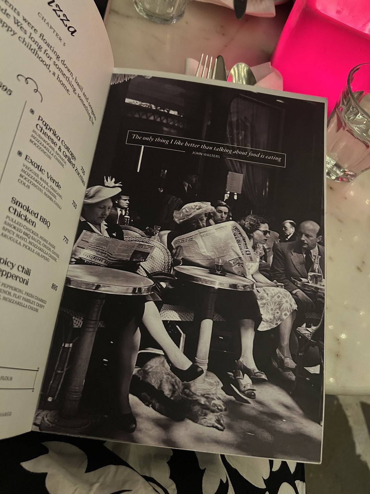 Que Sera Sera Restaurant & Bar menu