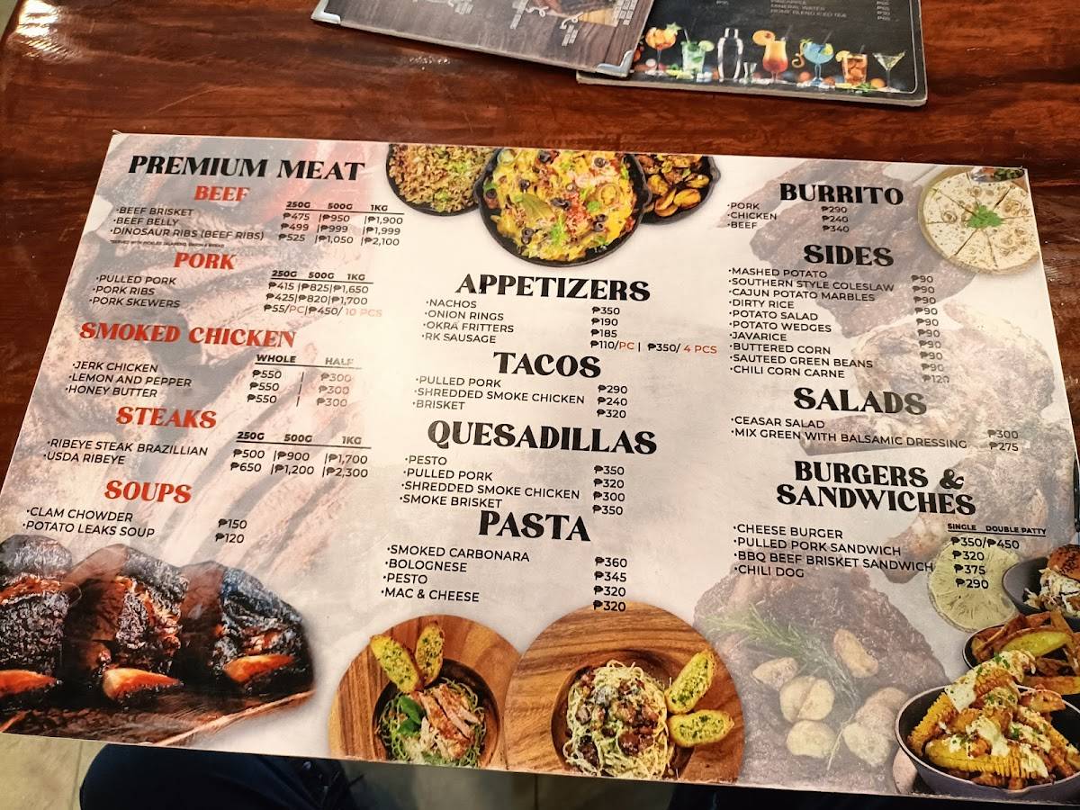 Menu at RK SMOKEY BAR & RESTO, Angeles