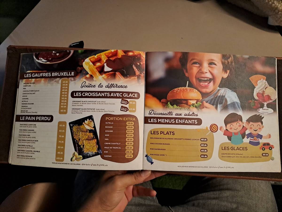 Menu de Cafe RR Ice