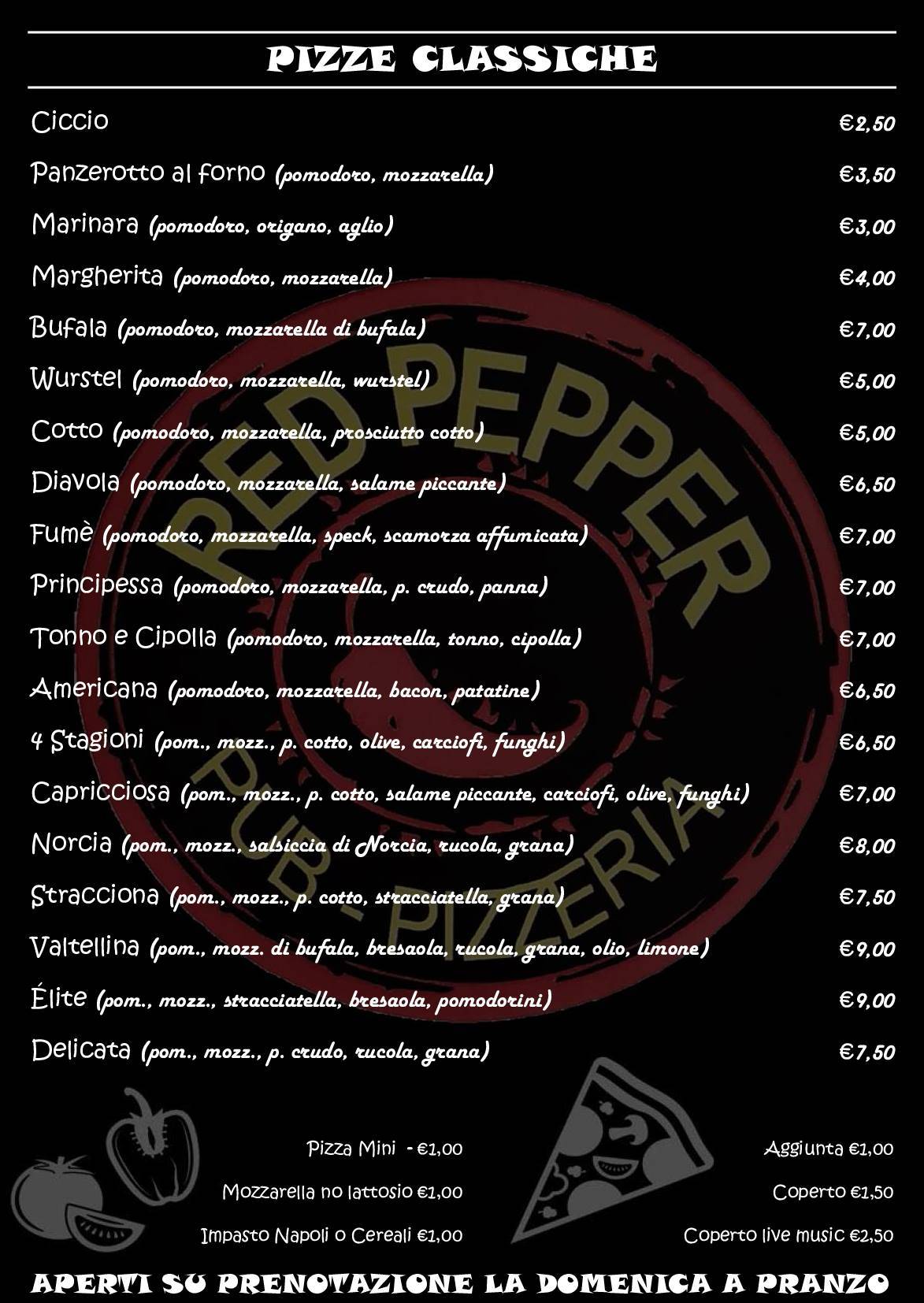 Menu di Red Pepper 