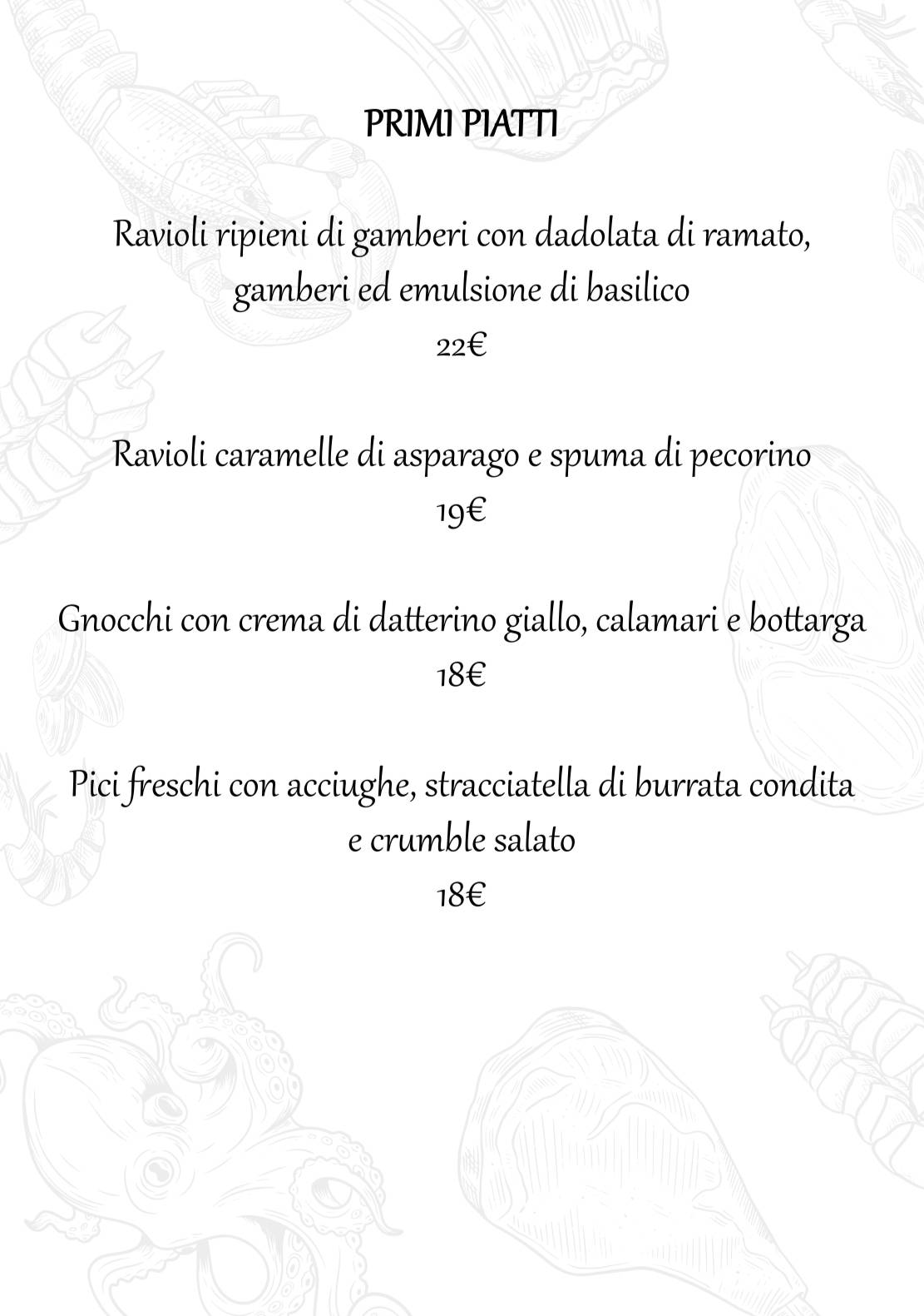 Menu di Resca - Risto Club 