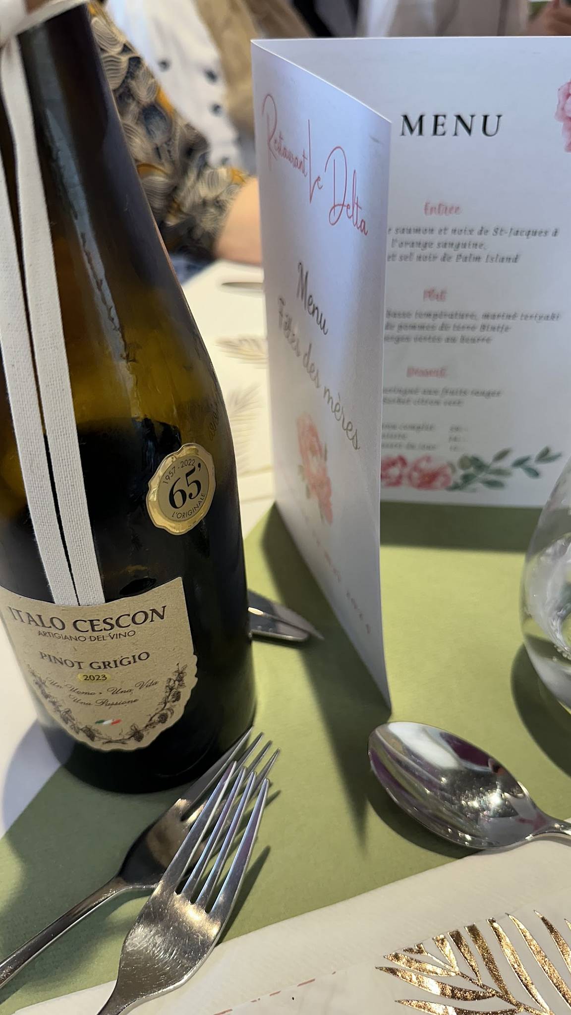 Menu di Restaurant le Delta 