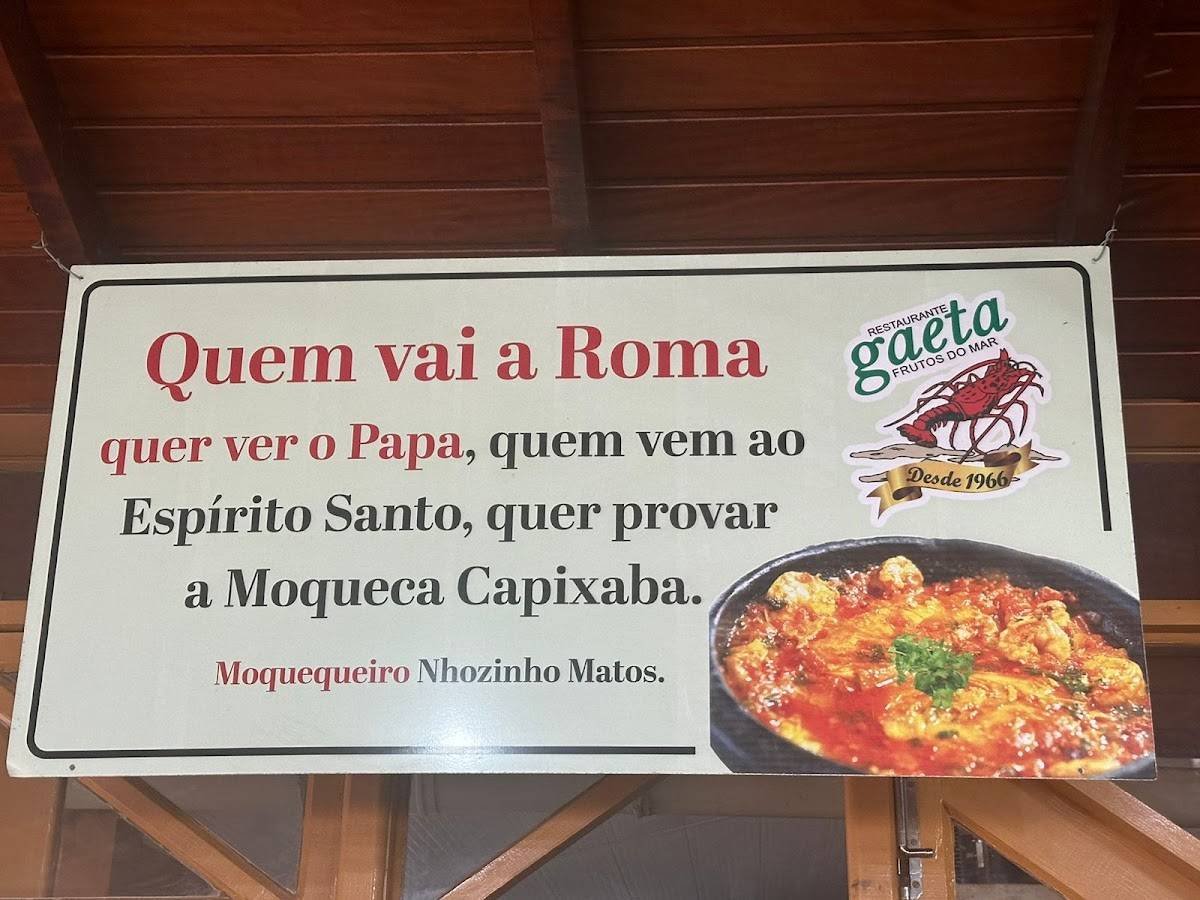 Restaurante Gaeta cardápio