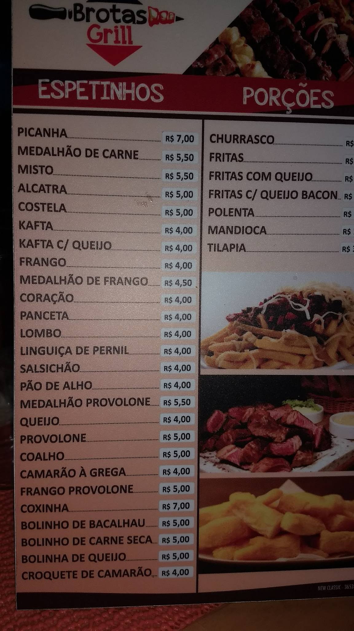 Restaurante Santa Gula cardápio