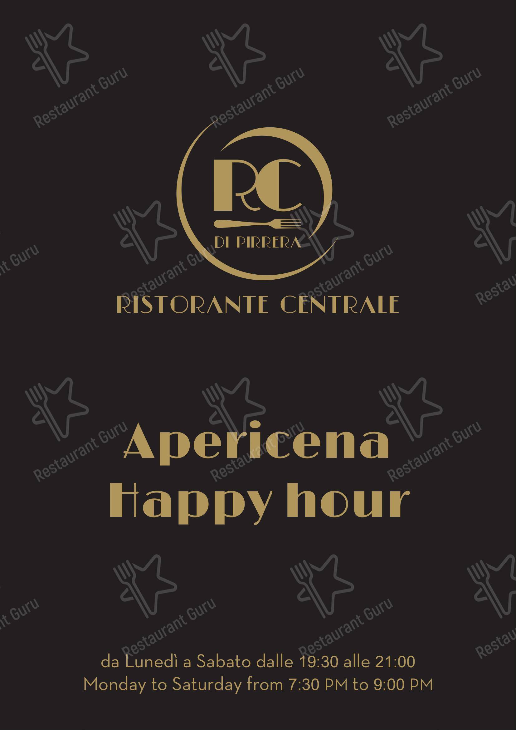 Menu per Ristorante Centrale ristorante