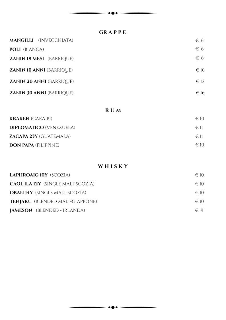 Menu di Vaca Loca 