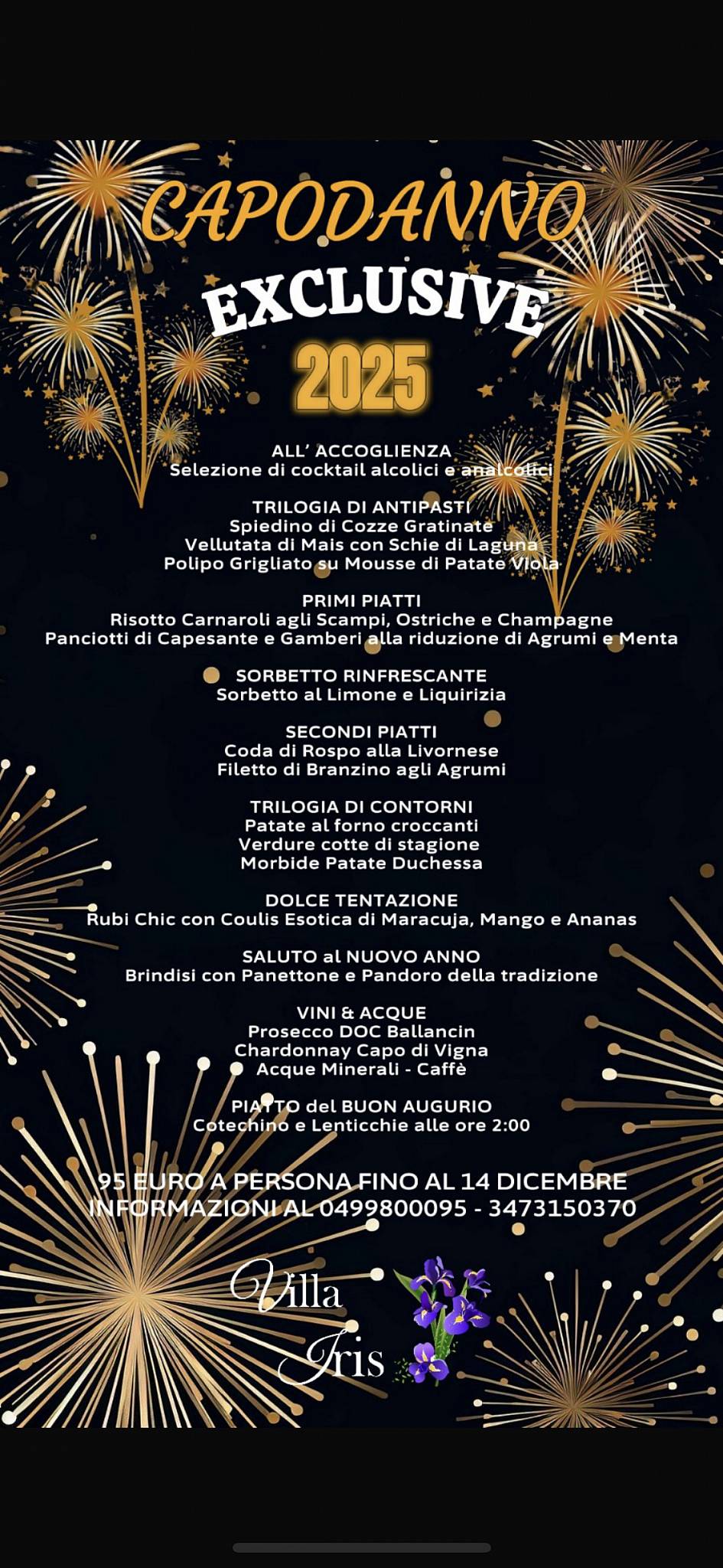 Menu di Ristorante Villa Iris 